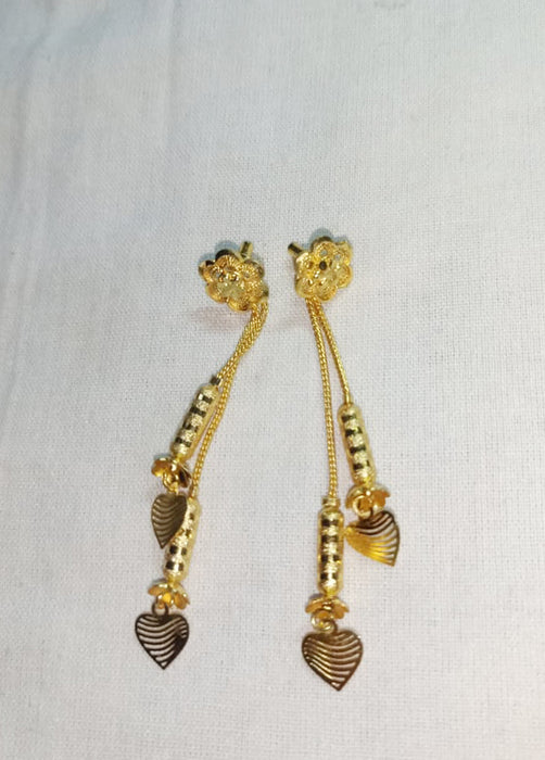 Antique Gold Finish Dual Mangalsutra Set with Earring and Finger Ring Wedding & Party Wear