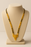 Gold‑Plated Black Bead Mangalsutra with Floral Pendant | Traditional Designer Jewelry