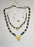 Antique Gold Finish Dual Mangalsutra Set with Earring and Finger Ring Wedding & Party Wear